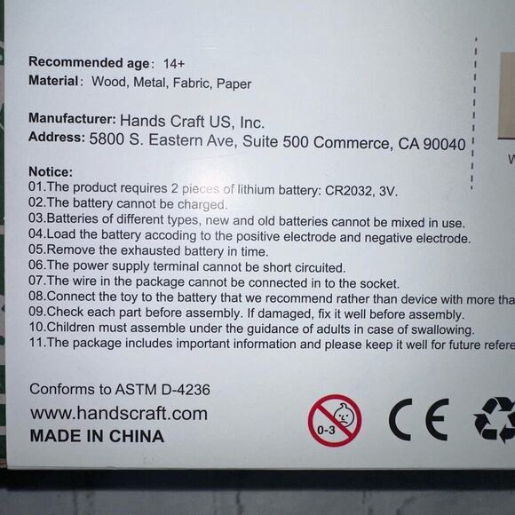 NIB Hands Craft DIY Miniature House Cathy’s Flower House Building Kit - Picture 3 of 6